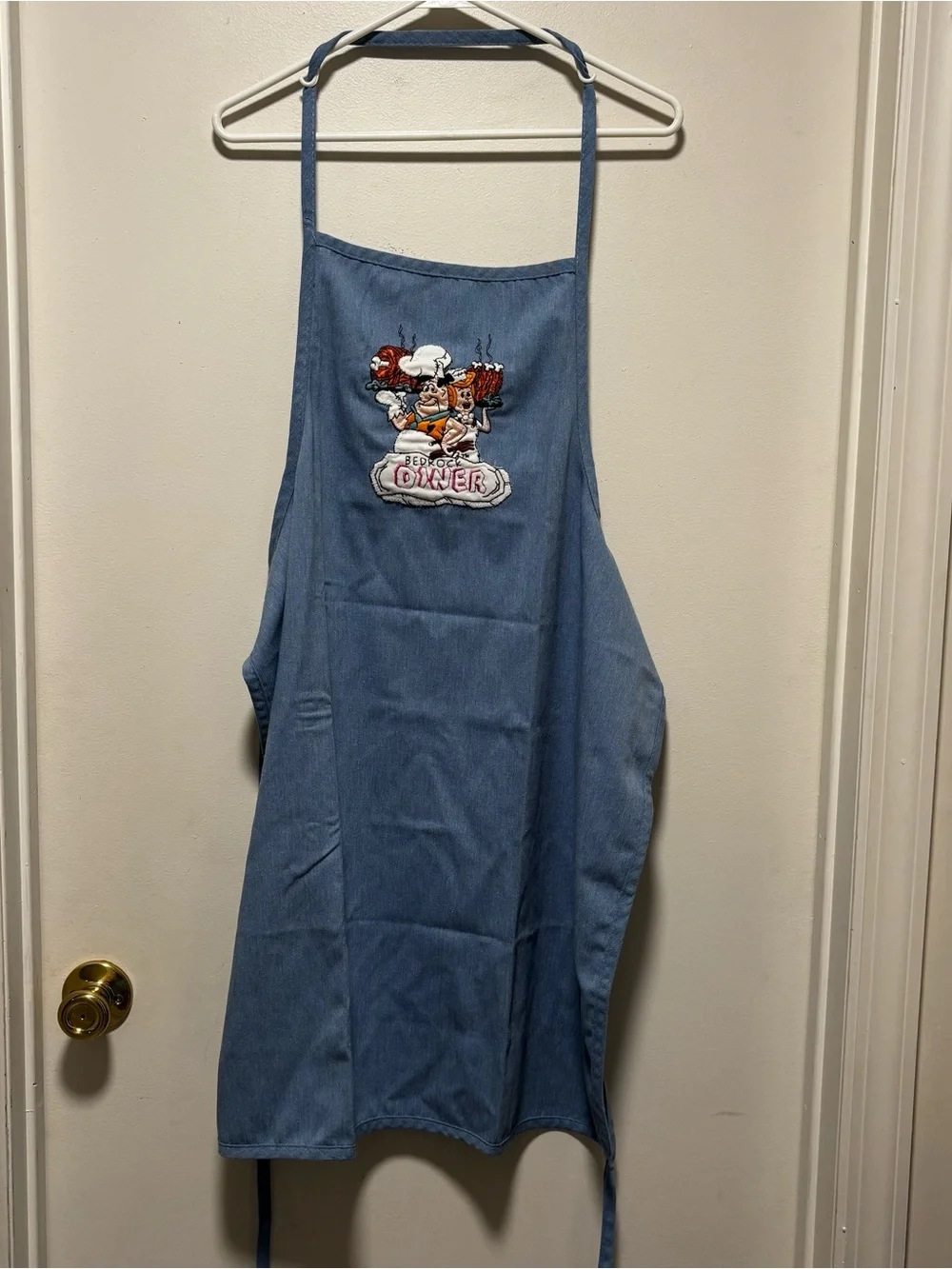 Bedrock diner the flinstones apron 1994 vintage cookware